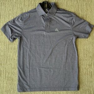 Rhoback Performance Polo - The Annapolis, Heathered Blue Steel, Small